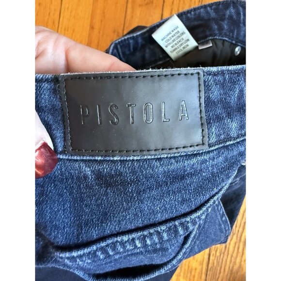 Pistola Lennon High Rise Crop Boot Cut Dark Wash Jeans Women's Size 27 - Picture 5 of 6